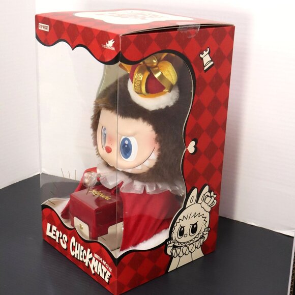 Labubu KING & Queen Plush Doll Set Let's Checkmate Pop Mart Authentic In Hand - Picture 5 of 14